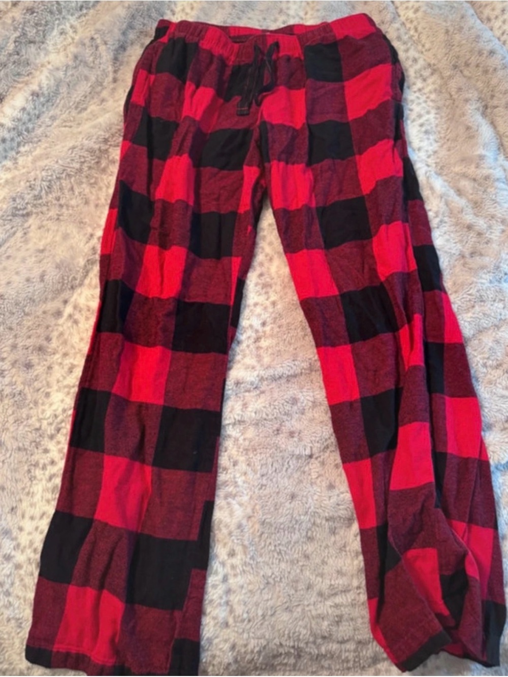 Old Navy Red and Black Buffalo Plaid Jogger Pants